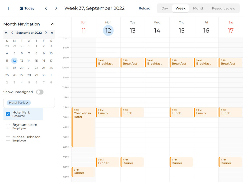 Alternative resource filtering UI