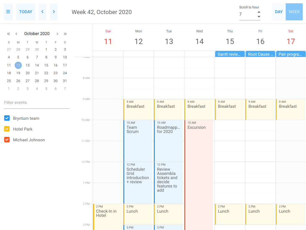 Bryntum Calendar Examples Bryntum Calendar Examples