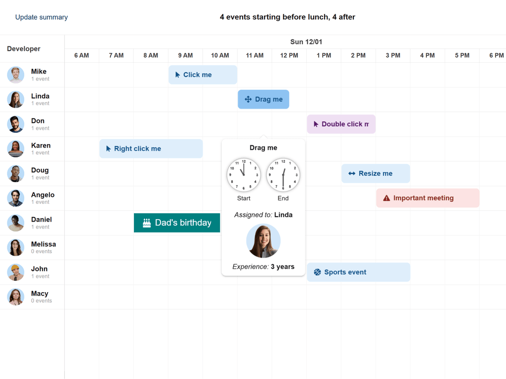 Vue Component in widget and tooltip