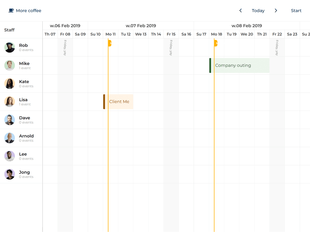 Recurring time ranges