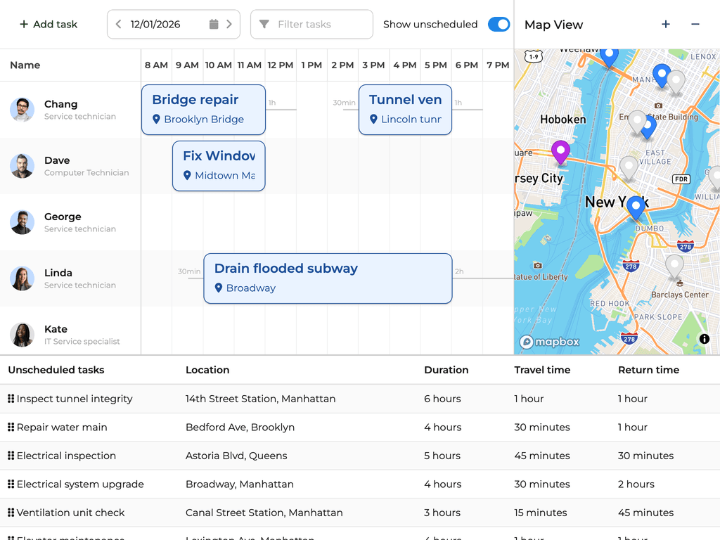 Map integration with TanStack