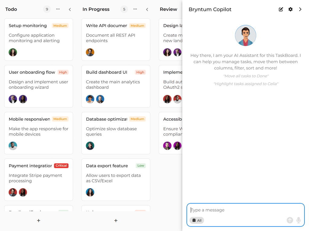 AI-powered TaskBoard