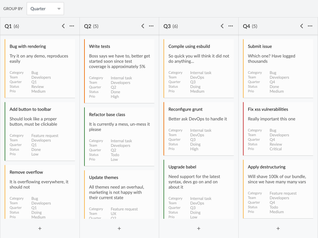 Auto generated columns demo - This example shows auto generating columns from task values.