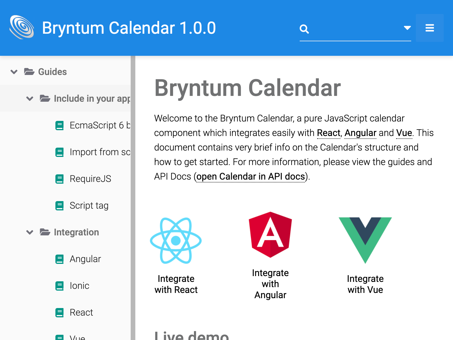 Calendar A modern high performance calendar web component Bryntum